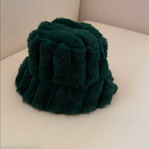 Plush Green Bucket Hat